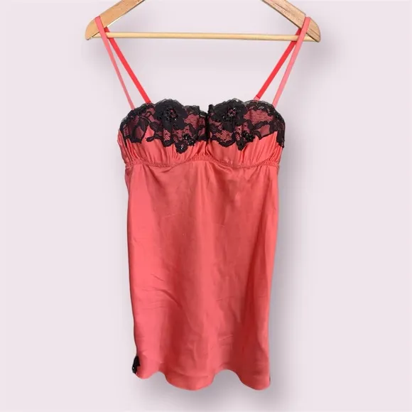 100% Silk Jacalyn Bennett Camisole Nightgown