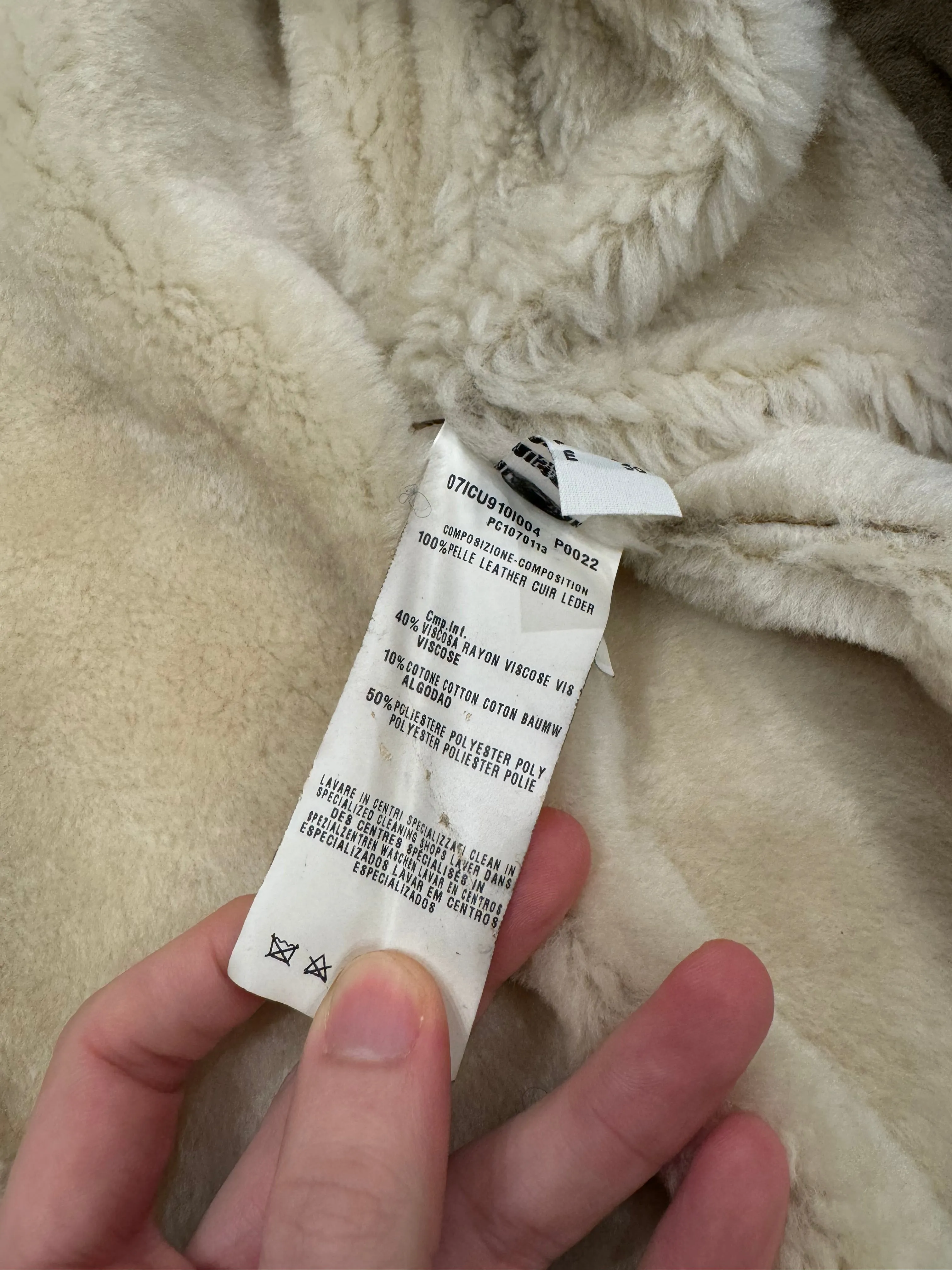 2000s Roberto Cavalli bronze metallic shearling bomber jacket