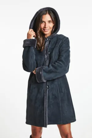 #2926HD Spanish Merino Shearling Hooded Coat  just 2 left 1/S  1/L  $500  sorry no additional discounts