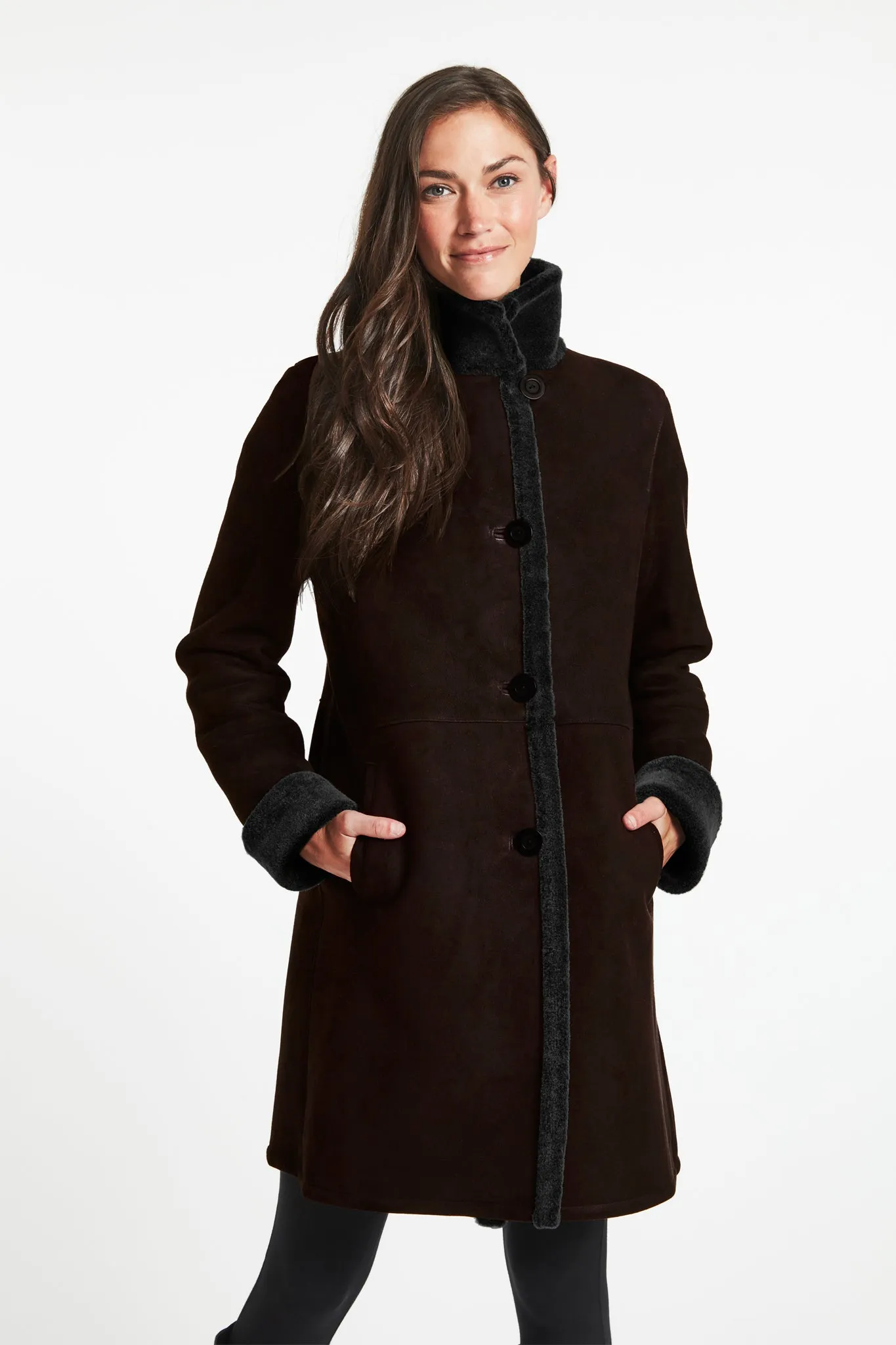 #3180 Classic Spanish Merino Shearling  just 1/black l 1 granite L  $500  sorry no additional discounts