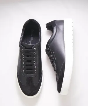 $695 SALVATORE FERRAGAMO - *PADEL* White/Black Gancini Sneaker - 9 M US
