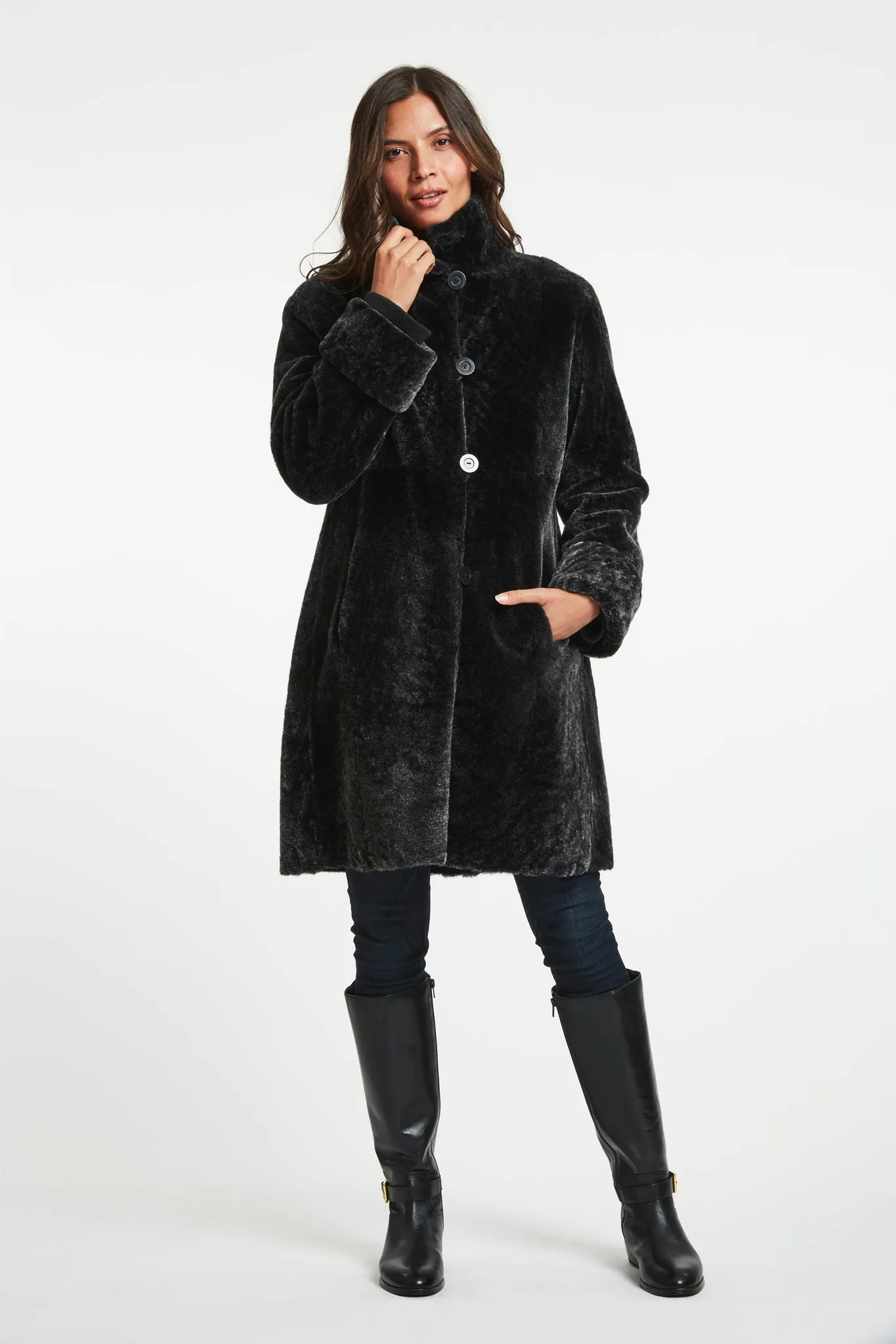 #7192 Reversible Shearling Coat  ALL SIZES  $500  sorry no additional discounts