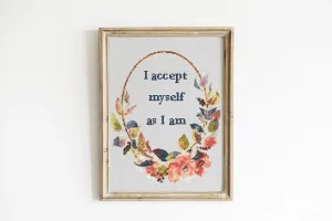 Accept Cross Stitch Pattern #568