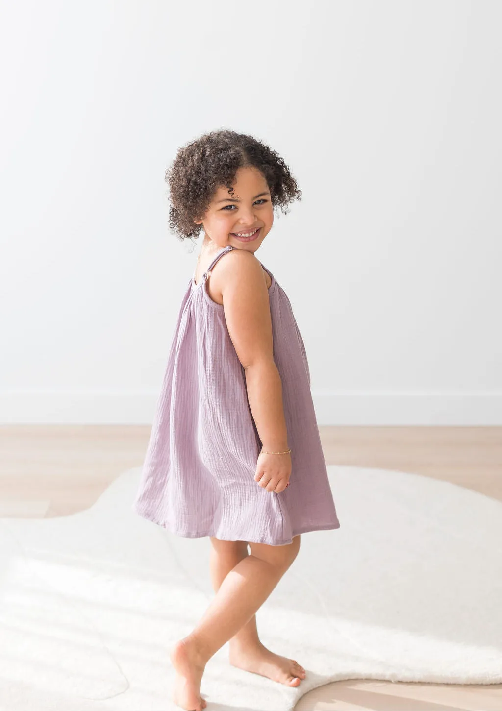 Adjustable Strap Dress | Lilac