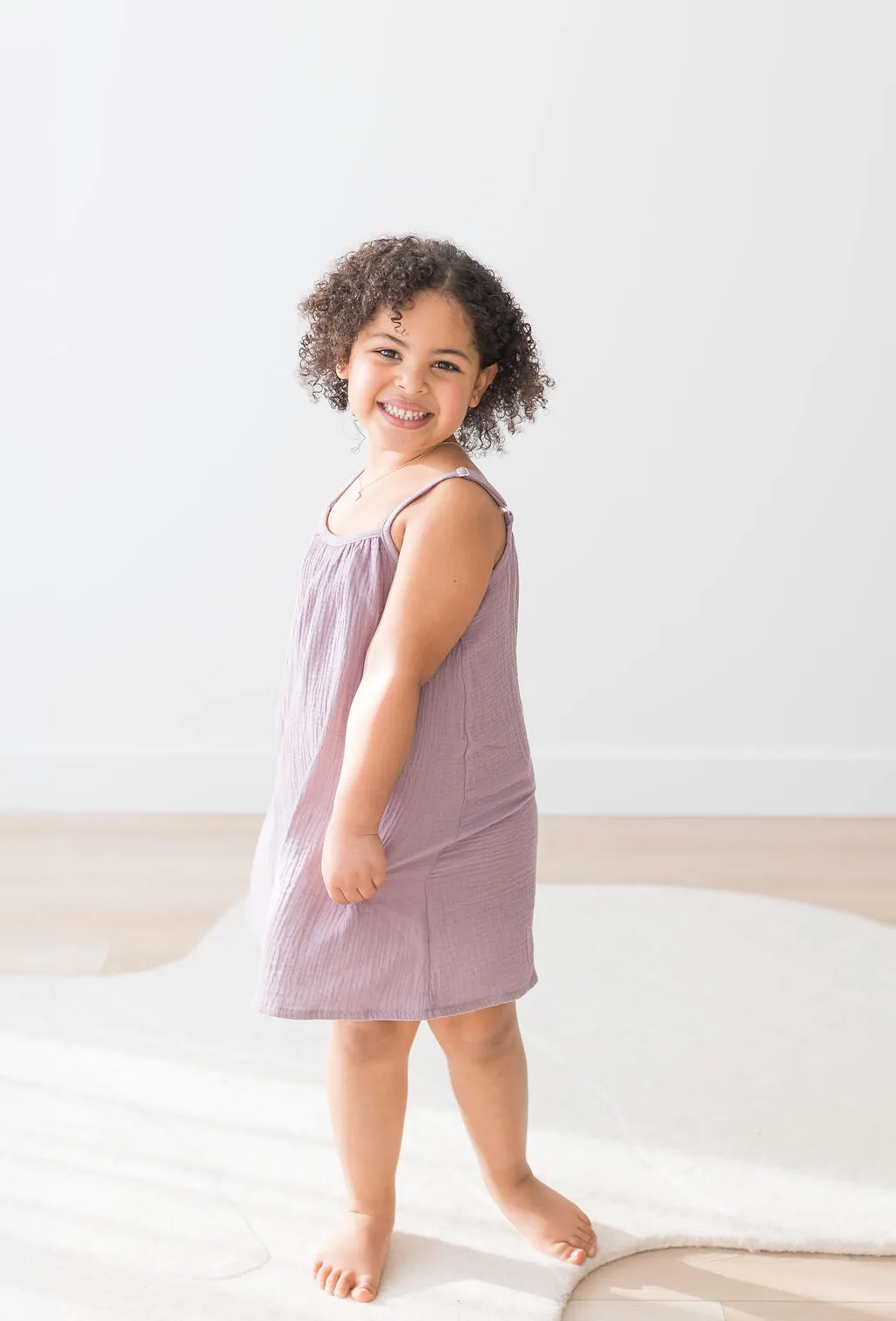 Adjustable Strap Dress | Lilac
