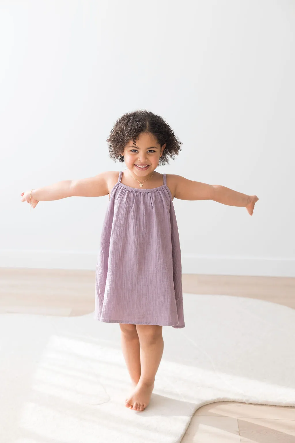 Adjustable Strap Dress | Lilac