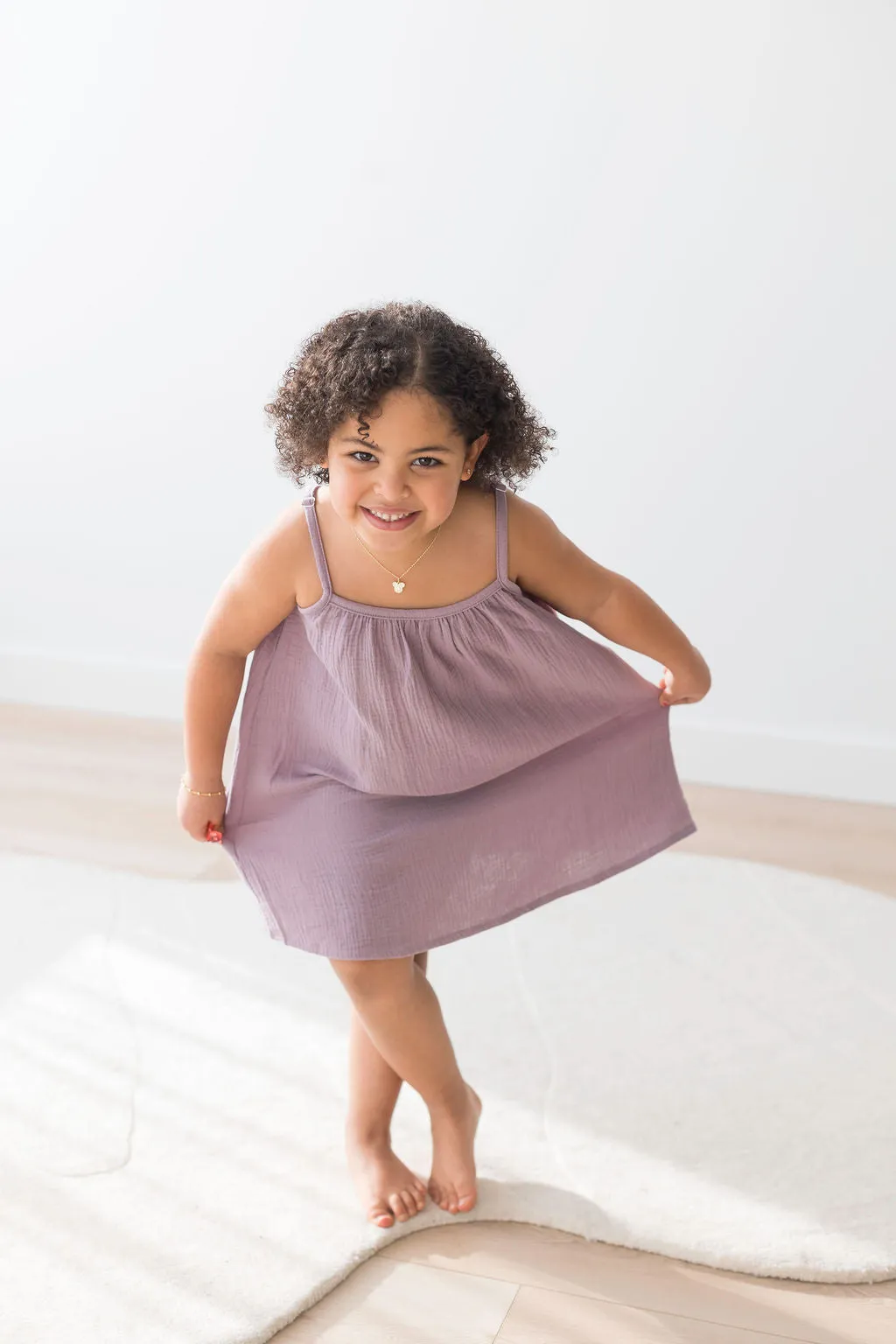 Adjustable Strap Dress | Lilac