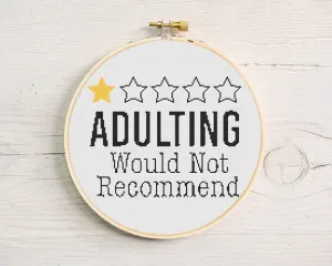 Adulting Cross Stitch Pattern #207
