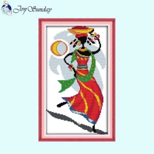 African Style Joy Sunday Cross Stitch