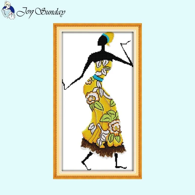 African Style Joy Sunday Cross Stitch