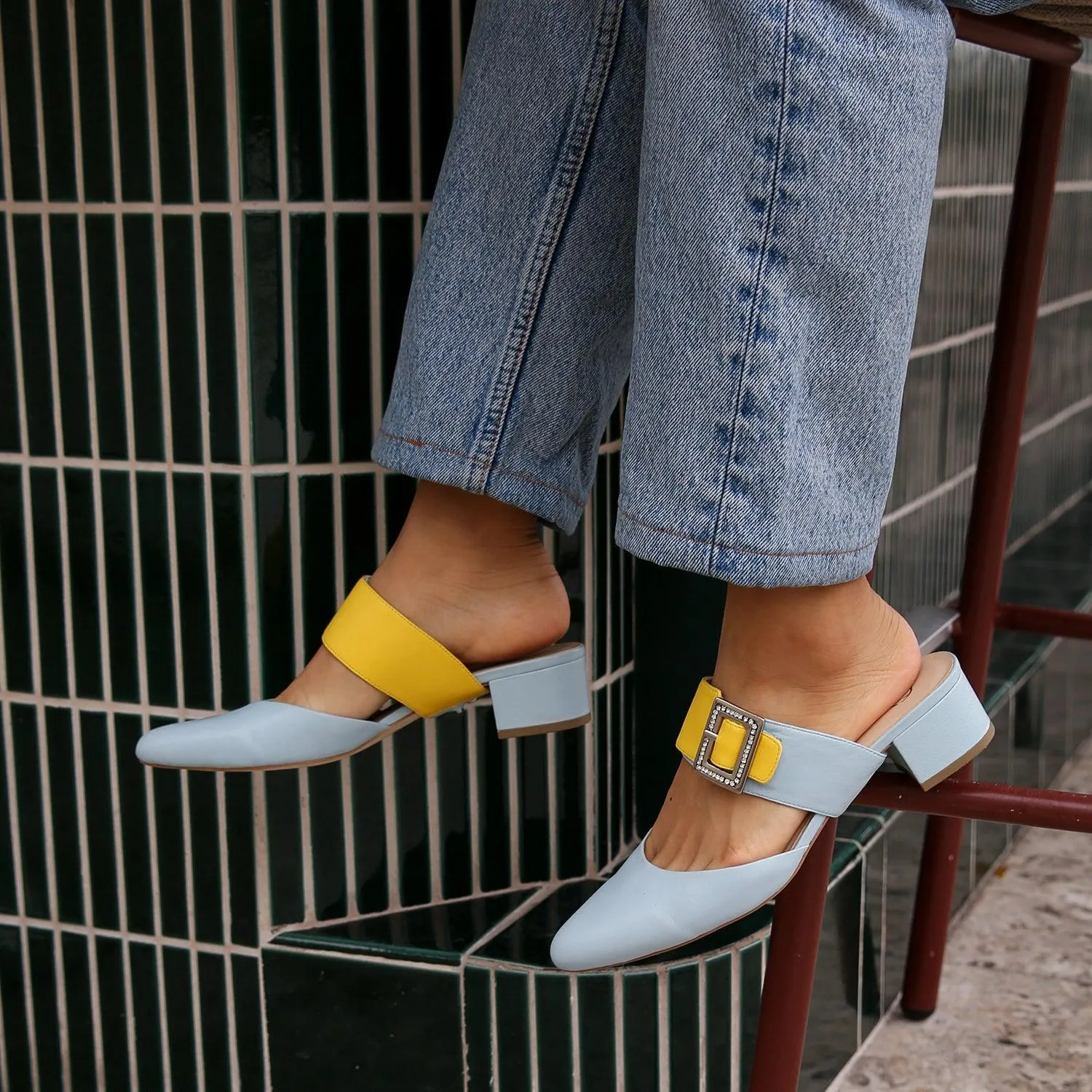 Agate Blue Slide   Grace Strap