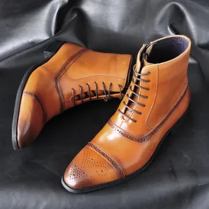 Alessandro Veneti Splendore Leather Boots