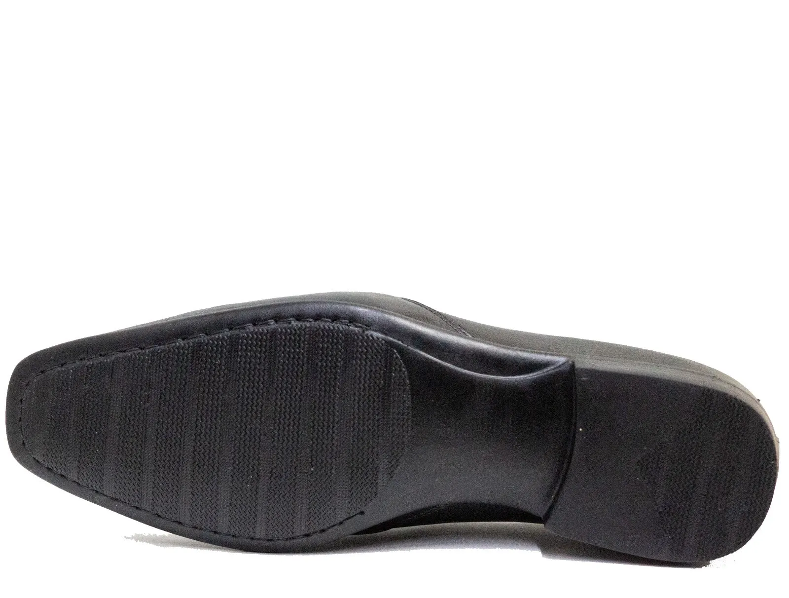 Alfredo Men's Black Dress Rubber Sole 25012