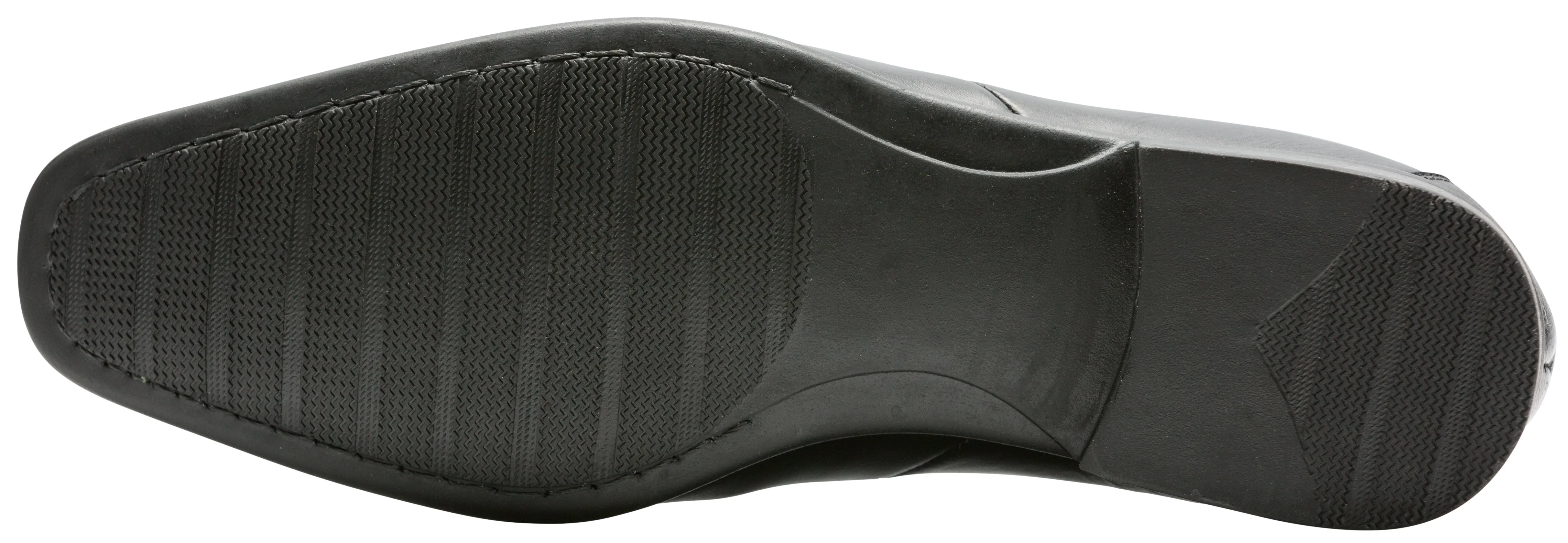 Alfredo Men's Black Dress Rubber Sole 311