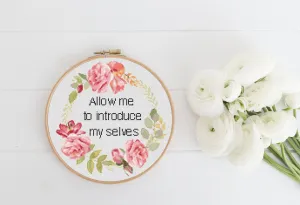 Allow Me Cross Stitch Pattern #903