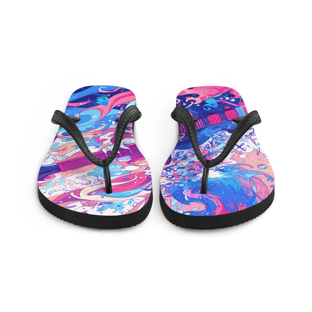 Anime Guitar Flip-Flops –  Free Delivery! Rock / Metal / Gothic / EDM / Clubwear - Alternative Apparel Only from Phase B Records.