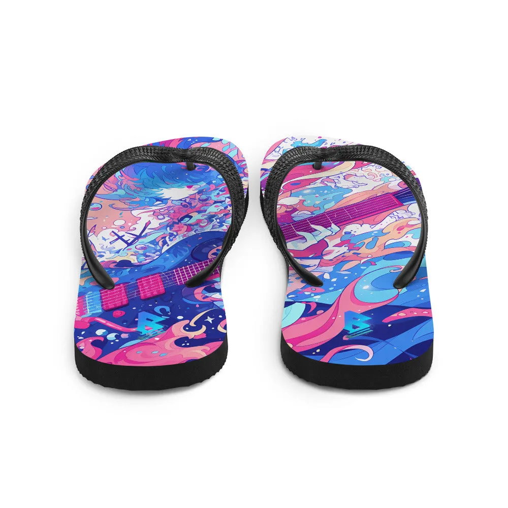 Anime Guitar Flip-Flops –  Free Delivery! Rock / Metal / Gothic / EDM / Clubwear - Alternative Apparel Only from Phase B Records.