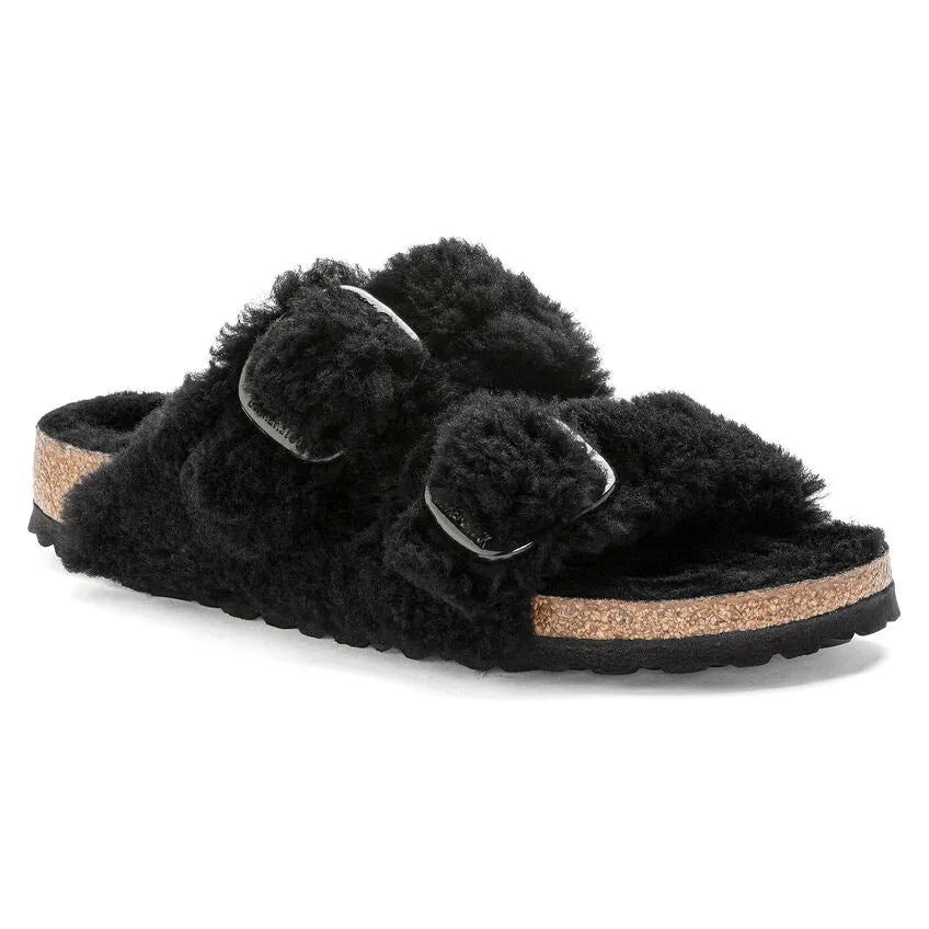 Arizona Big Buckle Shearling Teddy Black