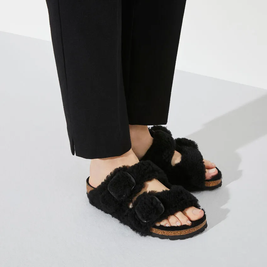Arizona Big Buckle Shearling Teddy Black