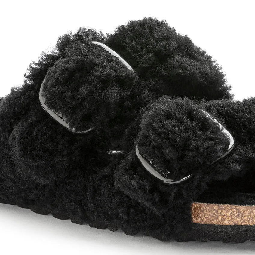 Arizona Big Buckle Shearling Teddy Black
