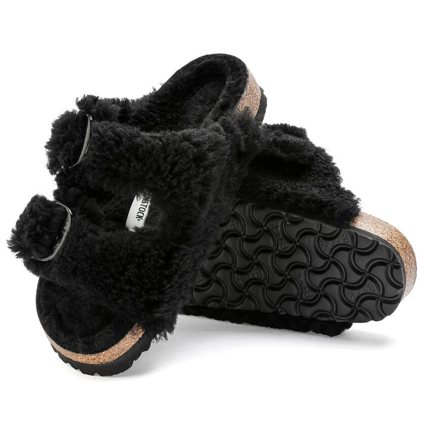 Arizona Big Buckle Shearling Teddy Black