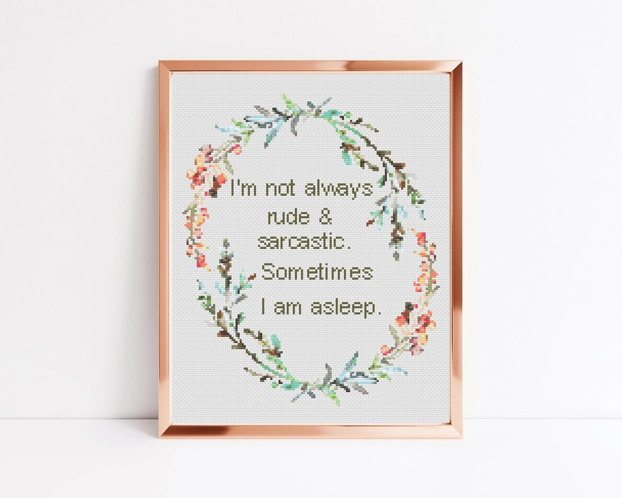 Asleep Cross Stitch Pattern #519