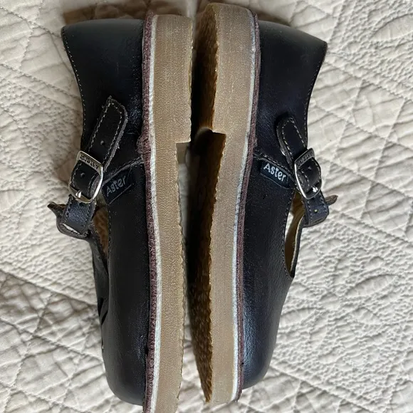 Aster Maryjane rubber sole leather flat