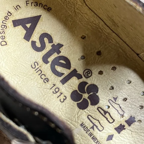 Aster Maryjane rubber sole leather flat