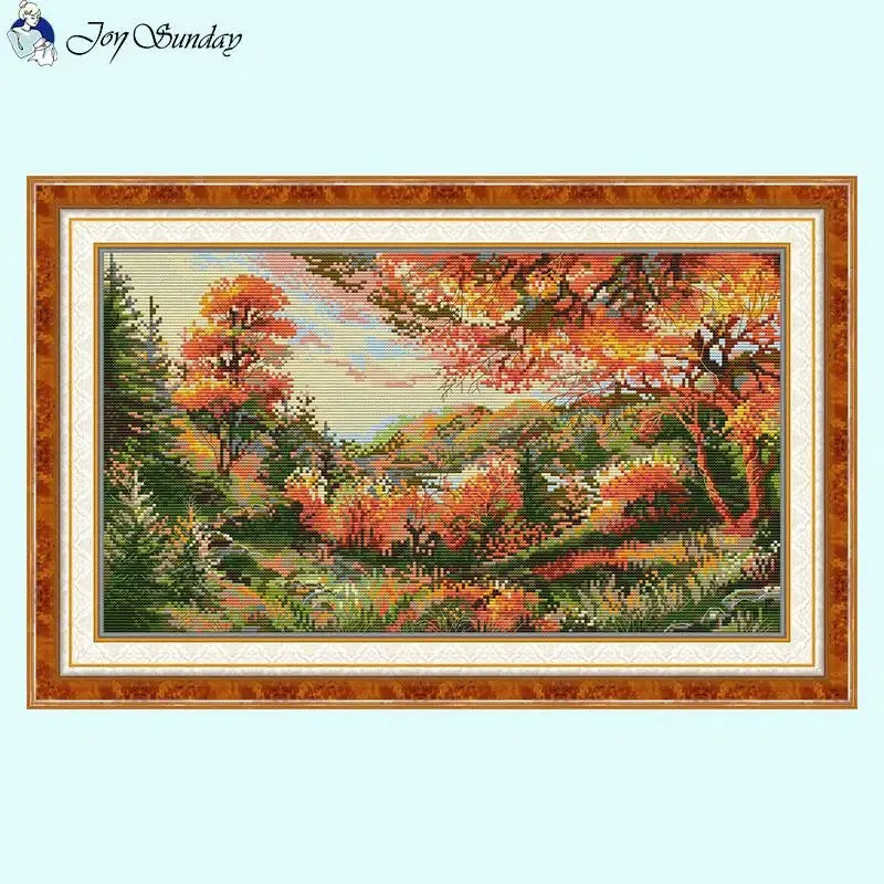 Autumn Scenery Pattern - Cross Stitch Kit