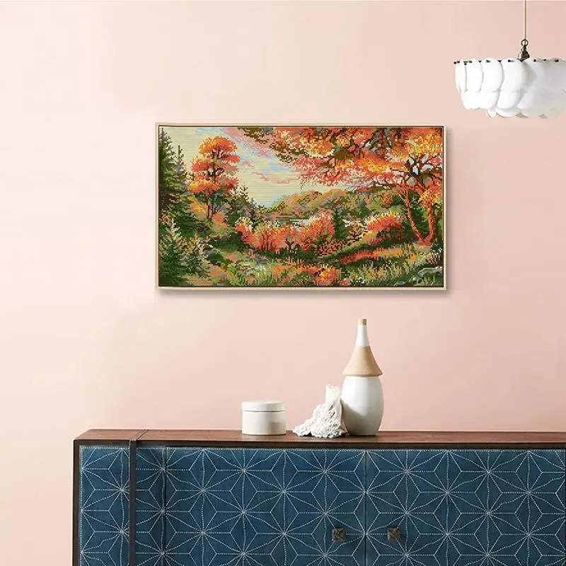 Autumn Scenery Pattern - Cross Stitch Kit