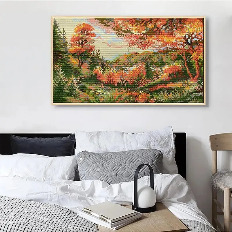 Autumn Scenery Pattern - Cross Stitch Kit