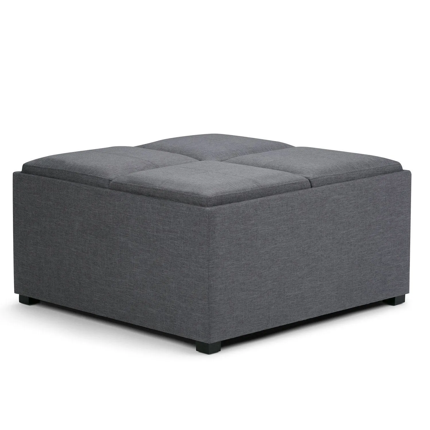 Avalon Table Ottoman in Linen