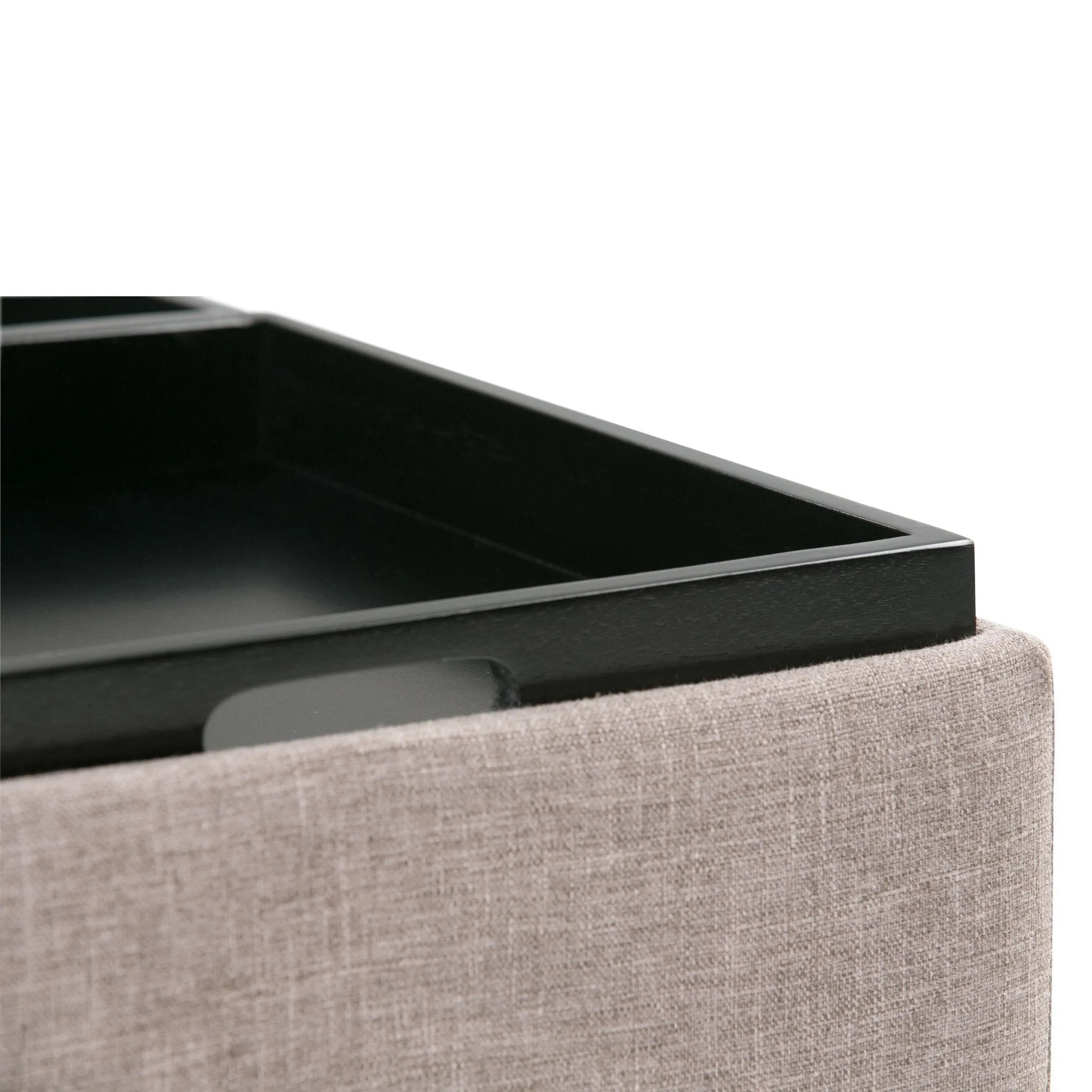 Avalon Table Ottoman in Linen