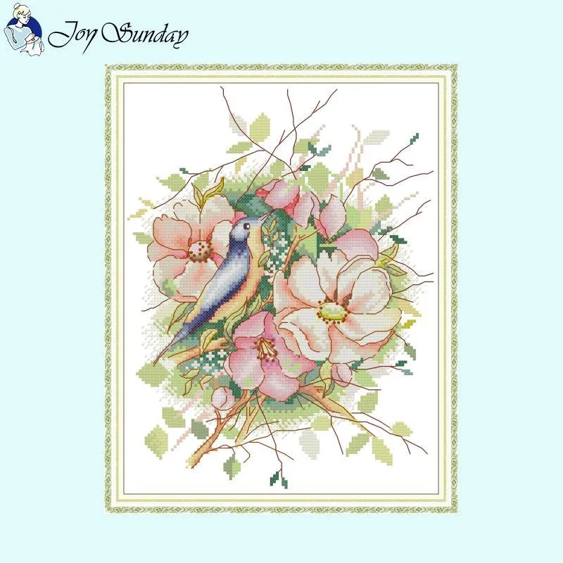 Birds and Flowers Pattern Collection Cross Stitch