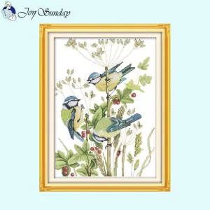 Birds and Flowers Pattern Collection Cross Stitch