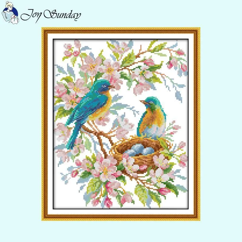 Birds and Flowers Pattern Collection Cross Stitch