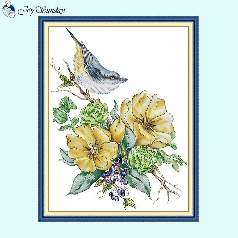 Birds and Flowers Pattern Collection Cross Stitch