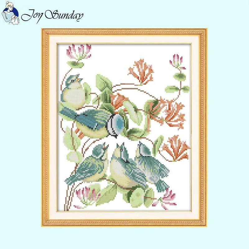 Birds and Flowers Pattern Collection Cross Stitch