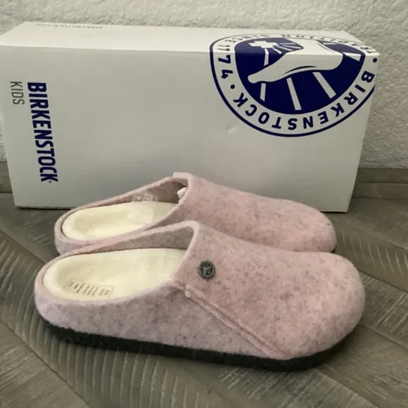BIRKENSTOCK Kids' Zermatt Genuine Shearling Lined Slipper, size 13-13.5US / 31EU