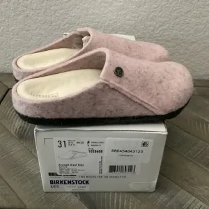 BIRKENSTOCK Kids' Zermatt Genuine Shearling Lined Slipper, size 13-13.5US / 31EU
