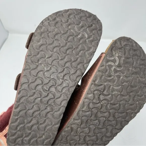 Birkenstock unisex kids Arizona brown leather sandals sz 34 US 3
