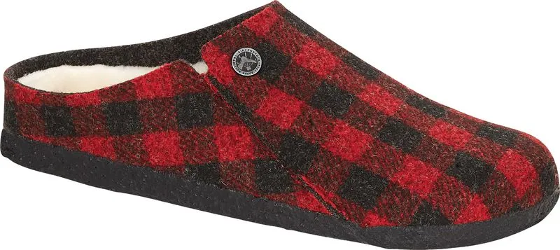Birkenstock Zermatt Shearling Red Plaid