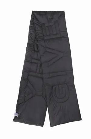 Black Puffer Oversize Scarf