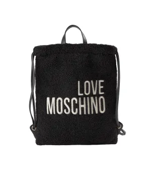 Borsa Eco Shearling   Pu - Nero