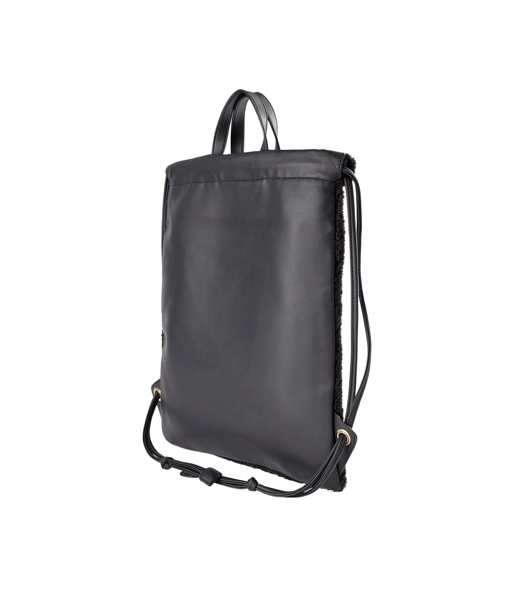 Borsa Eco Shearling   Pu - Nero