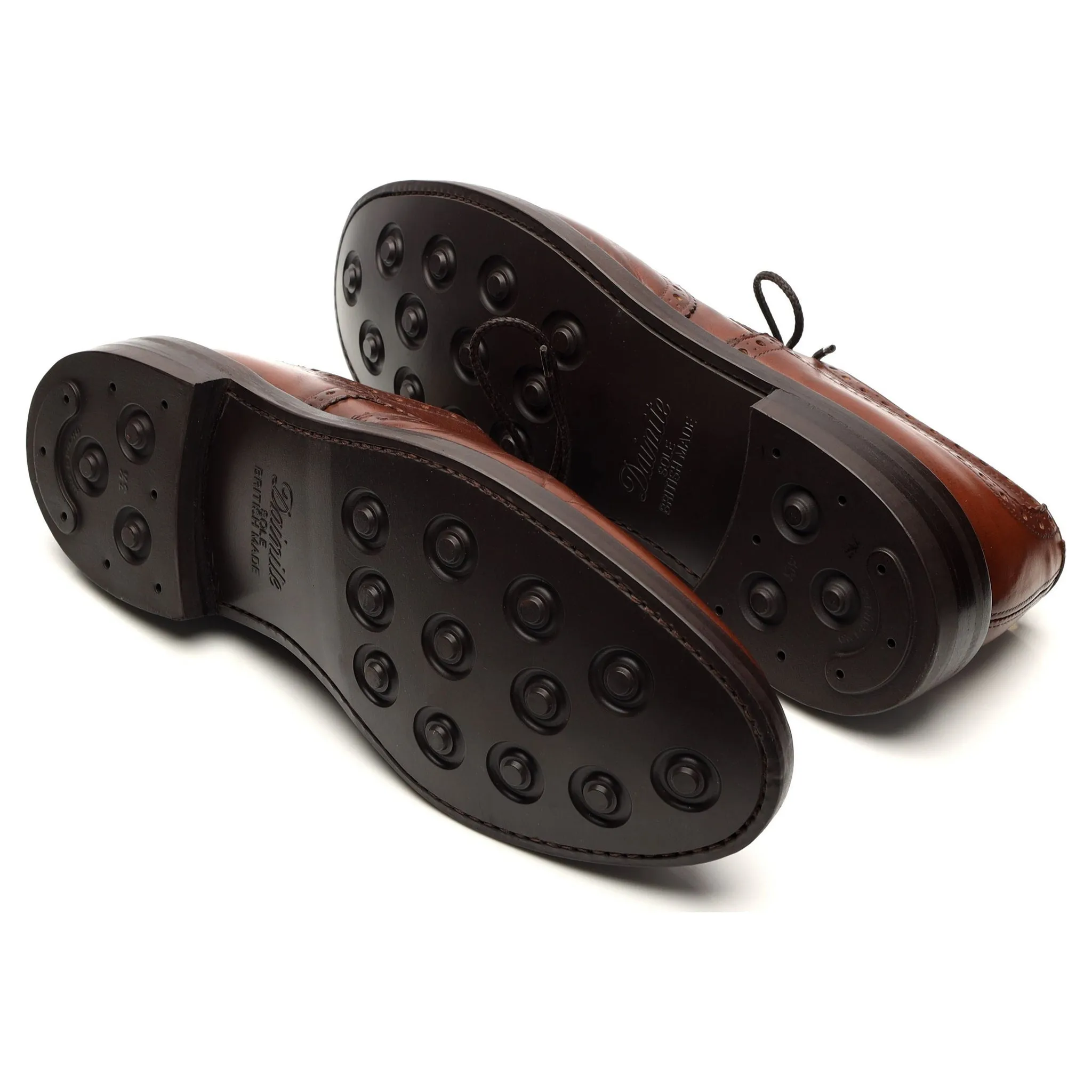 'Bourton' Brown Leather Derby Brogues UK 11