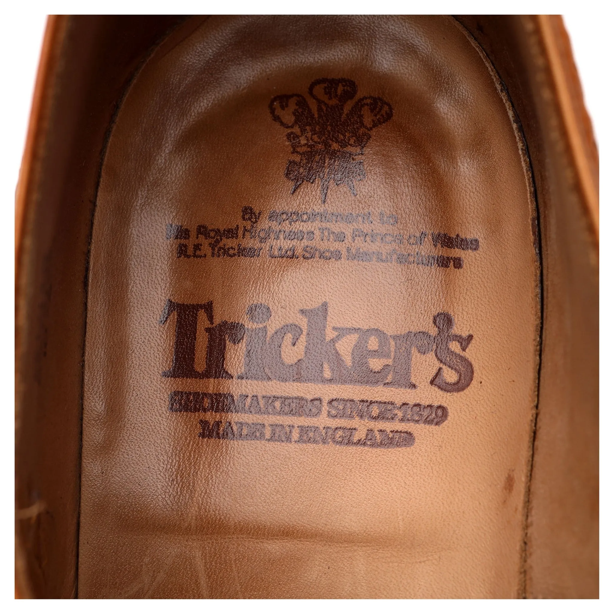 'Bourton' Tan Brown Leather Derby Brogues UK 10