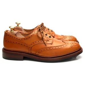 'Bourton' Tan Brown Leather Derby Brogues UK 10