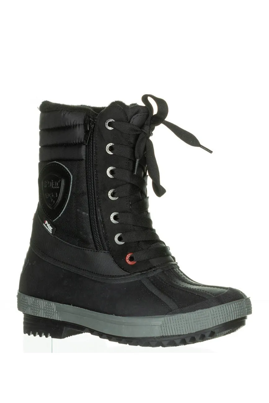 Brand new Women's Pajar Selma Waterproof Duck Boot, Black, Made in Italy! Sz 6! -40C Temp Rating! Retails $198 