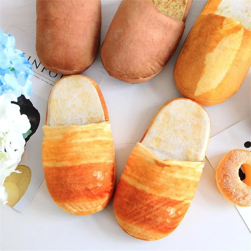 Bread Winter Slippers: Unisex, Soft Sole, Indoor Use